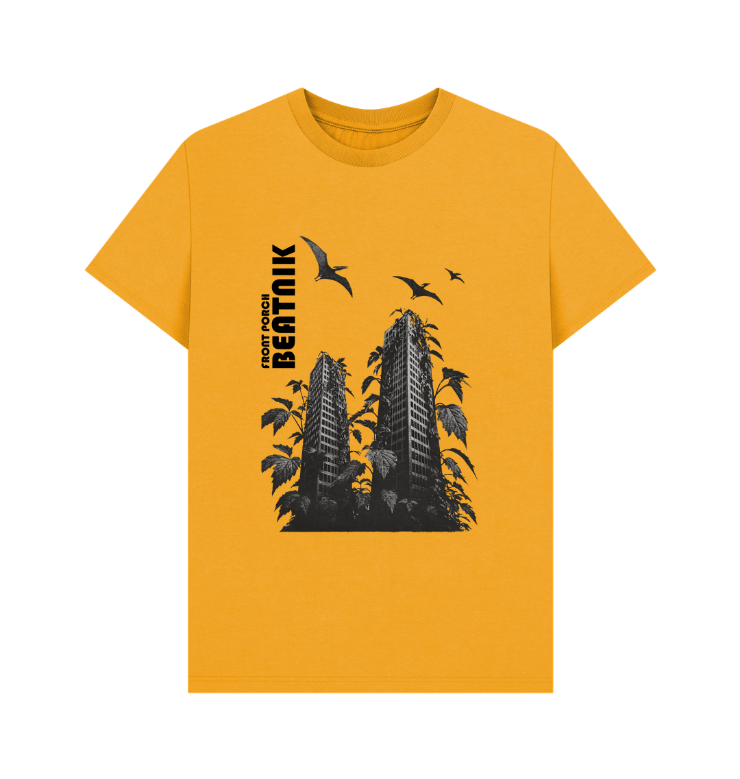 Mustard Printed T-shirt Front