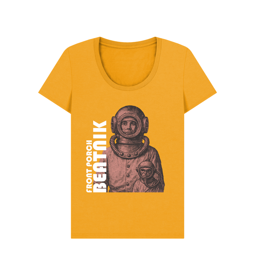 Mustard Printed T-shirt Front