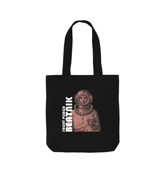 Black Printed Bag Front